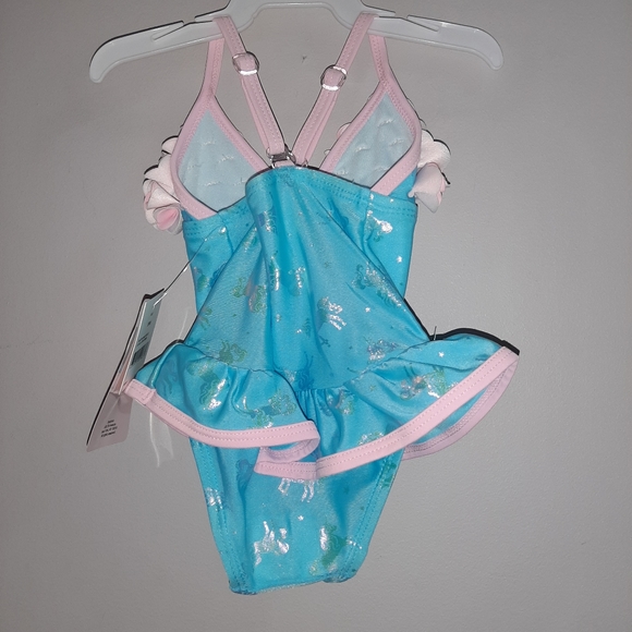 NWT Floatimini Unicorn Swimsuit Toddler Girls NEW - Picture 3 of 3